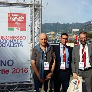 Il Presidente della Provincia Fabio Natta a capo della delegazione imperiese al congresso nazionale Psi, a Salerno