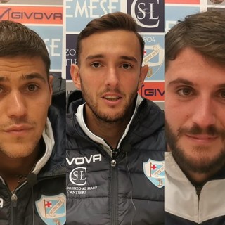 Calcio: Sanremese, dopo la vittoria odierna parola ai protagonisti Anastasia, Valagussa e Gagliardi (video)