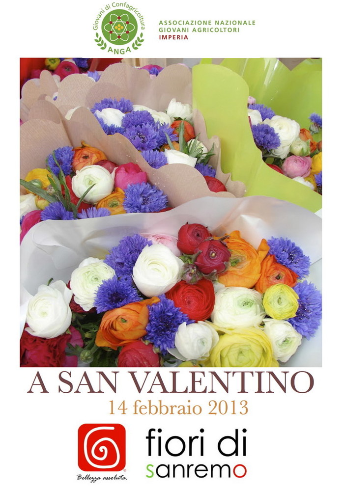 “Per San Valentino compra e regala un fiore...di Sanremo”: l’iniziativa dell’Anga Imperia