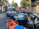 Camporosso: scontro frontale tra due auto in via Vittorio Emanuele, quattro feriti lievi portati in ospedale (Foto)