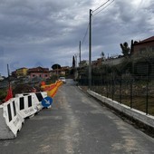 Sanremo: riaperta a senso unico alternato strada Solaro Rapalin, proseguono i lavori (Foto)