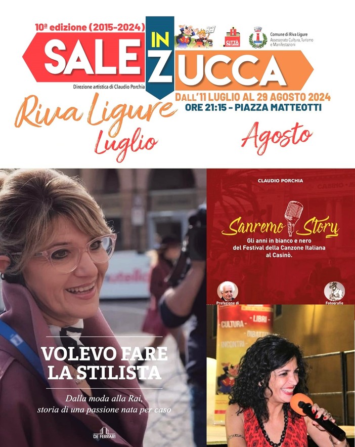 Riva Ligure- Sale in Zucca: Il ministro della Cultura apre questa sera alle 21.15 la rassegna letteraria, che festeggia il decennale.