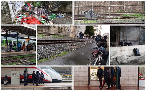 Ventimiglia, sgomberati i migranti sotto il cavalcavia di San Secondo: blitz delle forze dell'ordine (Foto e video)