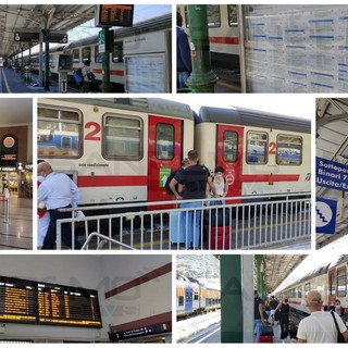 Ventimiglia: tutti con il 'Green Pass' pronto i passeggeri che salgono sui treni a lunga percorrenza (Foto e Video)