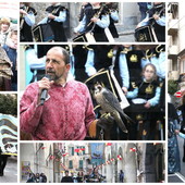 Taggia: con la sfilata degli sbandieratori e dei 'Falconieri del Re' è scattato il weekend di San Benedetto (Foto)