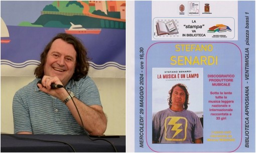 Ventimiglia, Stefano Senardi ospite a “La stampa va in Biblioteca” (Foto)