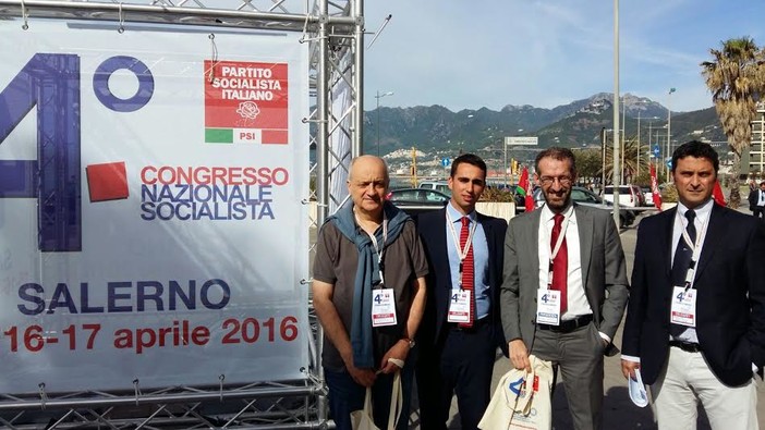 Il Presidente della Provincia Fabio Natta a capo della delegazione imperiese al congresso nazionale Psi, a Salerno