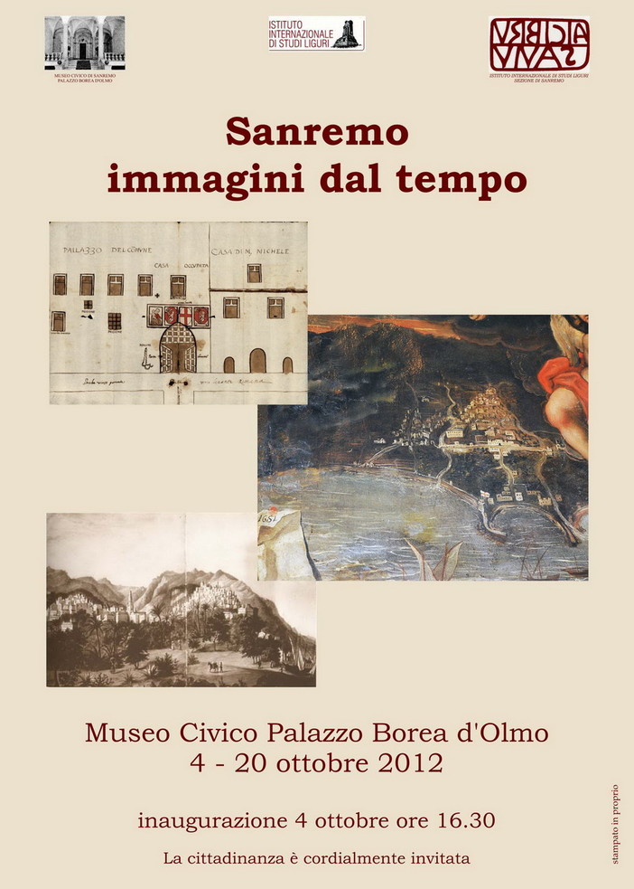 Giovedì prossimo al Museo Civico, inaugurazione mostra 'Sanremo Immagini dal tempo'