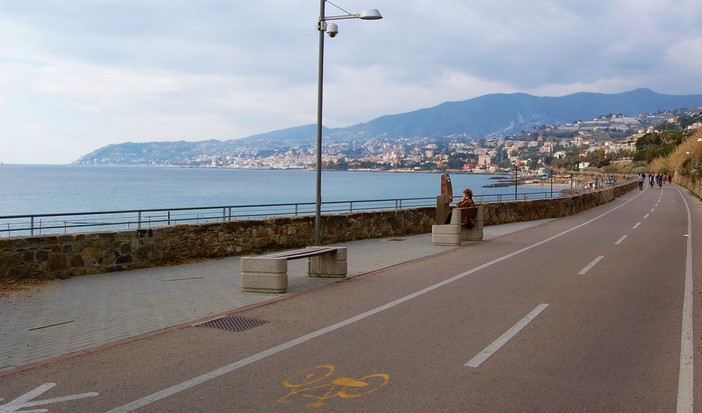 La pista ciclabile di Sanremo