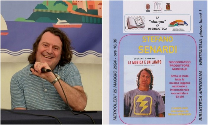 Ventimiglia, Stefano Senardi ospite a “La stampa va in Biblioteca” (Foto)