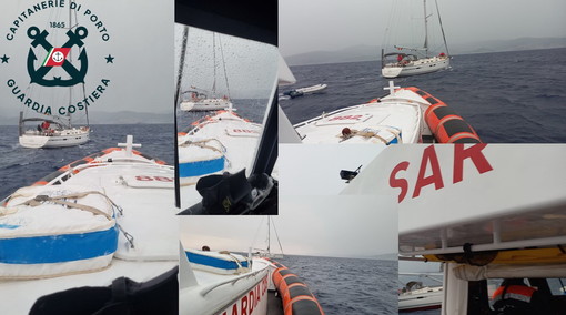 Santo Stefano al Mare: imbarcazione in difficoltà oggi durante la tempesta, intervento della Guardia Costiera