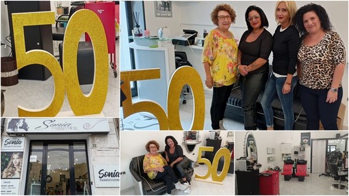 Camporosso, Sonia Parrucchieri festeggia 50 anni: special guest la storica acconciatrice Tina (Foto e video)