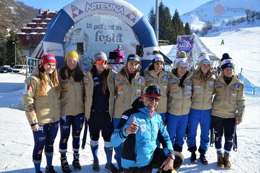 Sci alpino: il trio delle meraviglie Goggia-Brignone-Bassino a pochi chilometri dalla nostra provincia, stage ad Artesina (Foto e Video)