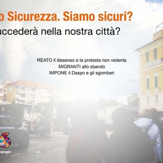 Questa sera l'incontro “Decreto Sicurezza. Siamo sicuri? Cosa succederà nella nostra città?” di Sanremo Attiva