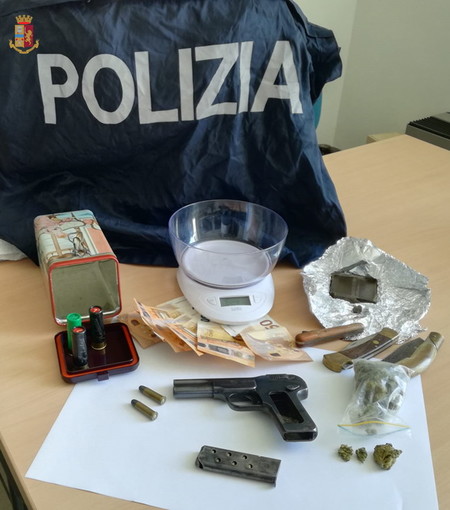 Sanremo: 22enne fermato con droga ed una pistola, ennesimo arresto della Polizia nella città dei fiori