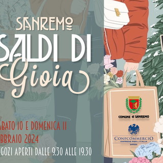 Sanremo: torna anche quest'anno l'edizione invernale di 'Saldi di Gioia', appuntamento il 10 e 11 febbraio