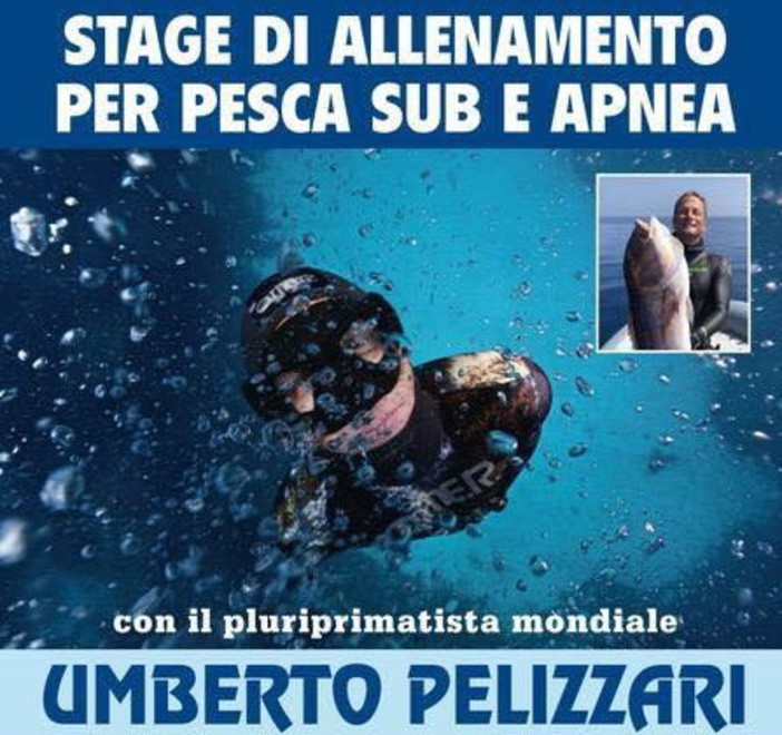 Imperia: il 26 gennaio alla piscina 'Cascione' appuntamento con l'apneista Umberto Pellizzari