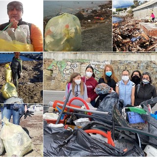 I Deplasticati non si fermano mai: prosegue la raccolta della plastica sulle spiagge, domenica l’associazione tenderà la mano a Santo Stefano al Mare (Foto)