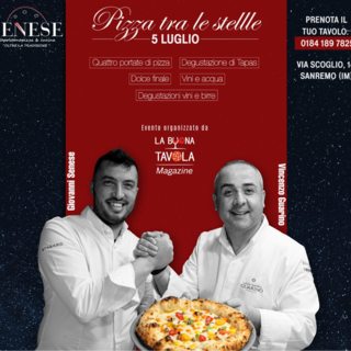 Lunedì 5 luglio 'Pizza tra le stelle' alla Pizzeria Senese di Sanremo