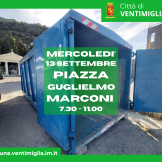 Ventimiglia, nuovo appuntamento per il servizi di scarrabili e pianale per i RAEE