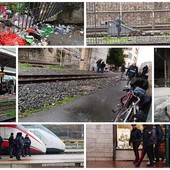 Ventimiglia, sgomberati i migranti sotto il cavalcavia di San Secondo: blitz delle forze dell'ordine (Foto e video)