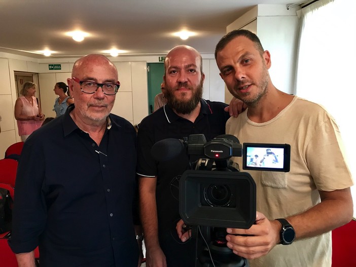 Andrea Lombardi e Stefano Di Luca con Walter Vacchino