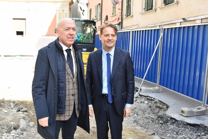 Sanremo: durante il ‘Rigenera tour’ della Regione sopralluogo al cantiere di Coldirodi (Foto e Video)