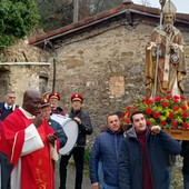 San Biagio della Cima festeggia il santo patrono, messa e processione lungo le vie del paese (Foto)