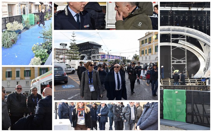 Festival di Sanremo 2024: sopralluogo del Prefetto in centro con le forze dell'ordine, parola d'ordine sicurezza (Foto)