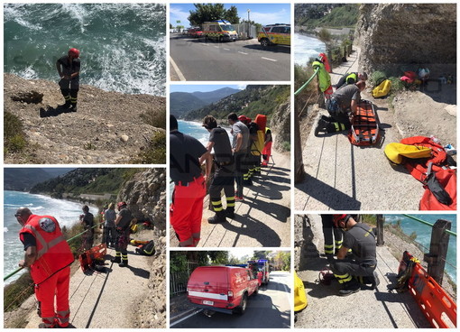 Ventimiglia: due stranieri rischiano di annegare vicino al confine, salvati dal personale delle Calandre (Foto)