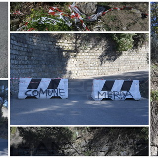 Sanremo: scritta offensiva contro il Comune in strada San Giacomo, ora scatta la denuncia (Foto)