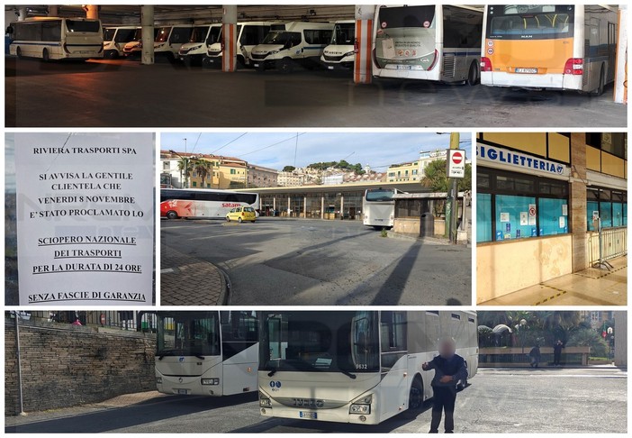 Sciopero della Riviera Trasporti: adesione massima ma c'è anche chi lavora, la preoccupazione è per il futuro (Foto e Video)