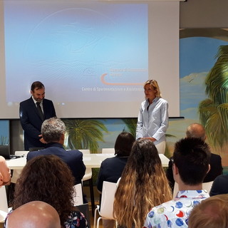 Da sinistra: Dott.Carlo Pasini, Direttore del CRA-FSO, Dott.ssa Claudia Lolli, Vicesindaco del Comune di Sanremo, Dott.ssa Valentina Scariot e Prof. Marco Devecchi (membri del Comitato scientifico della Summer School.