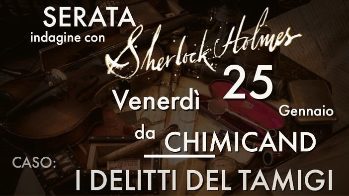 Venerdì 25 gennaio le indagini con Sherlock Holmes: con ‘Caruggi &amp; Dragons’ un nuovo caso pere gli aspiranti detective