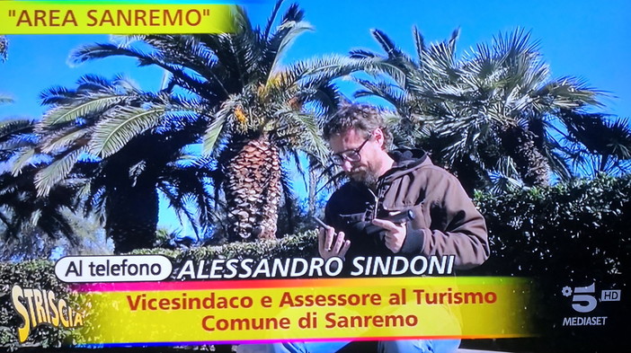 Anche ieri 'Striscia la Notizia' su Area Sanremo: intervistato il vice Sindaco Alessandro Sindoni