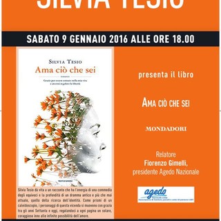 Bordighera: Silvia Tesio presenta ul suo ultimo libro &quot;Ama cià che sei&quot;, edito da Mondadori