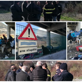 Ventimiglia: stamane sopralluogo per iniziare la pulizia e la bonifica del greto sul Roya (Foto e Video)