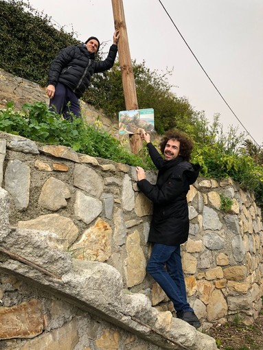 Bordighera: affisse tre nuove targhe dall'Associazione BordiEventi sul Sentiero del Beodo