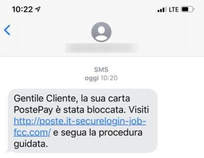 Anche nella nostra provincia arrivati molti sms con un tentativo di truffa 'smishing': non cliccate sul link