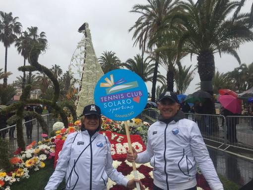 Sanremo: anche il Tennis Club Solaro ha partecipato con entusiasmo al corso fiorito di ieri (Foto)