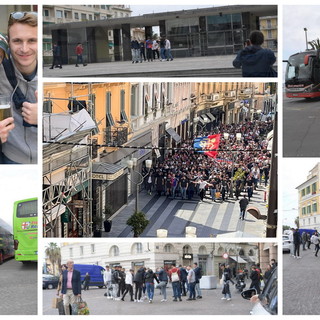 Sanremo: tifosi del Basilea invadono la città, stasera gli svizzeri giocano a Nizza (Foto e Video)