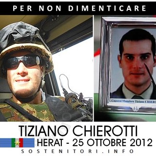 Taggia: sabato prossimo al cimitero l'inaugurazione del monumento dedicato a Tiziano Chierotti