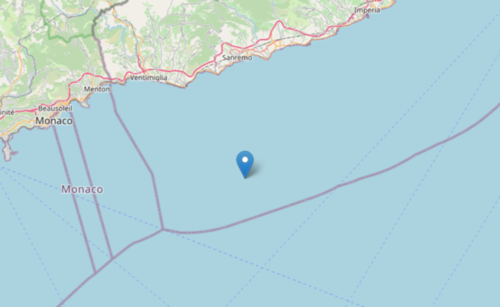 Terremoto in mare, scossa avvertita in provincia di Imperia