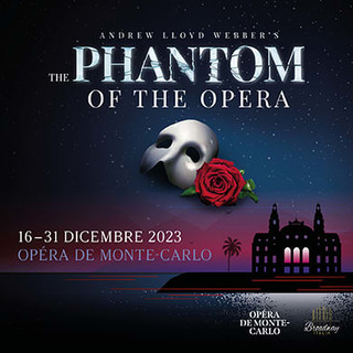 Rappresentazione della commedia musicale 'The Phantom of the Opera' al teatro dell'Opéra di Monte-Carlo