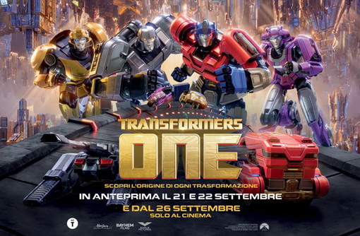 Sanremo: sabato e domenica prossimi all'Ariston l'anteprima del film 'Transformers One'