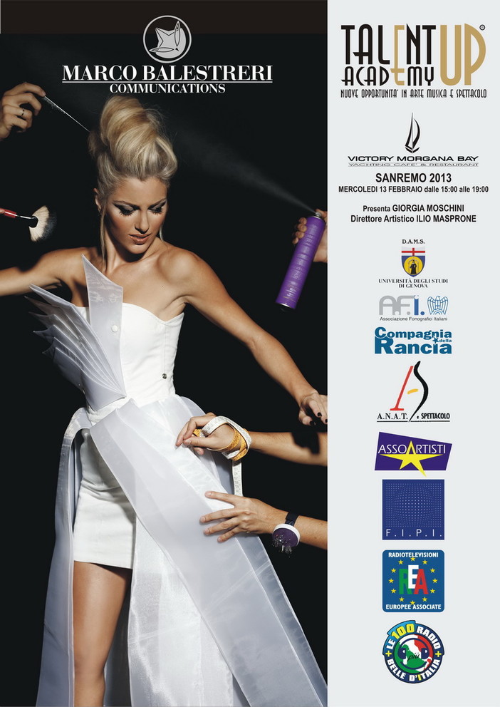 Sanremo: il 13 gennaio al Victory, l'evento-concorso 'Talent Up Academy'