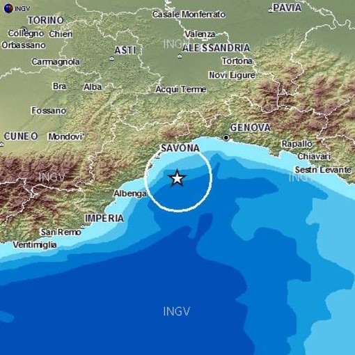 Terremoto ieri sera nel savonese: nessun danno e nessun allerta nella nostra provincia