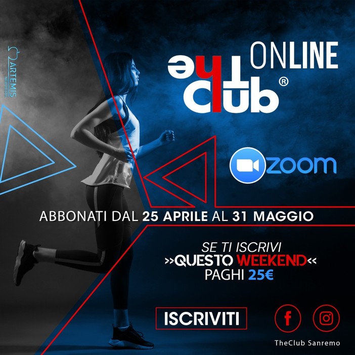 Con The Club, la tua palestra diventa virtuale: lezioni e corsi live direttamente a casa