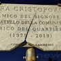 Sanremo: vandalizzata per la seconda volta in pochi mesi la targa per Fra Cristoforo sulla ciclabile (Foto)