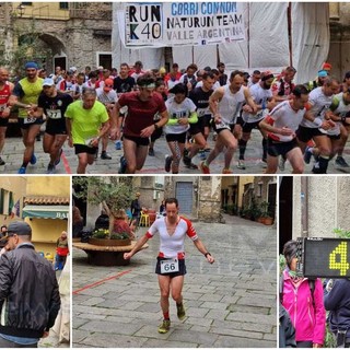 Trail gli ulivi a Badalucco: la vittoria va ad Eugenio Marcarelli, l'ultramaratoneta Michele Graglia 'si allena' e arriva quinto